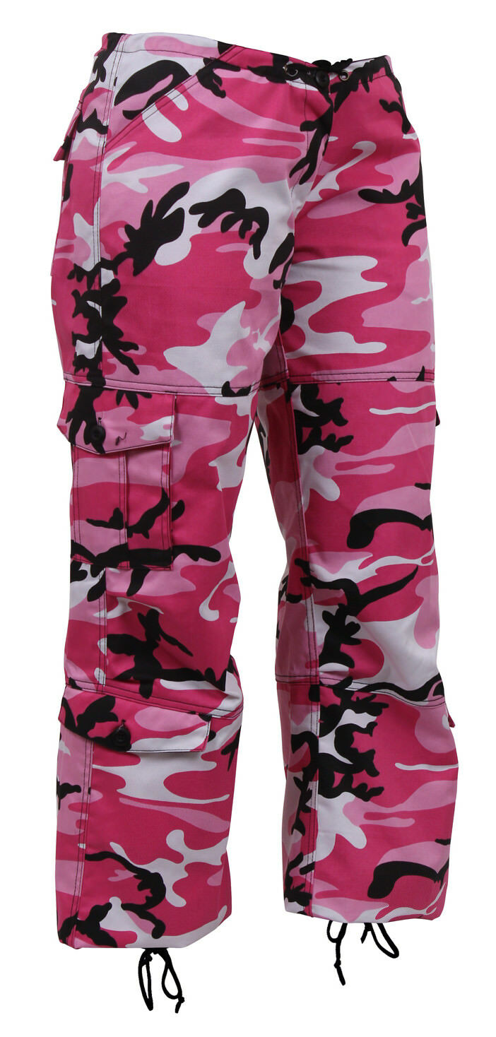 Women's Pink Camouflage Paratrooper Pants