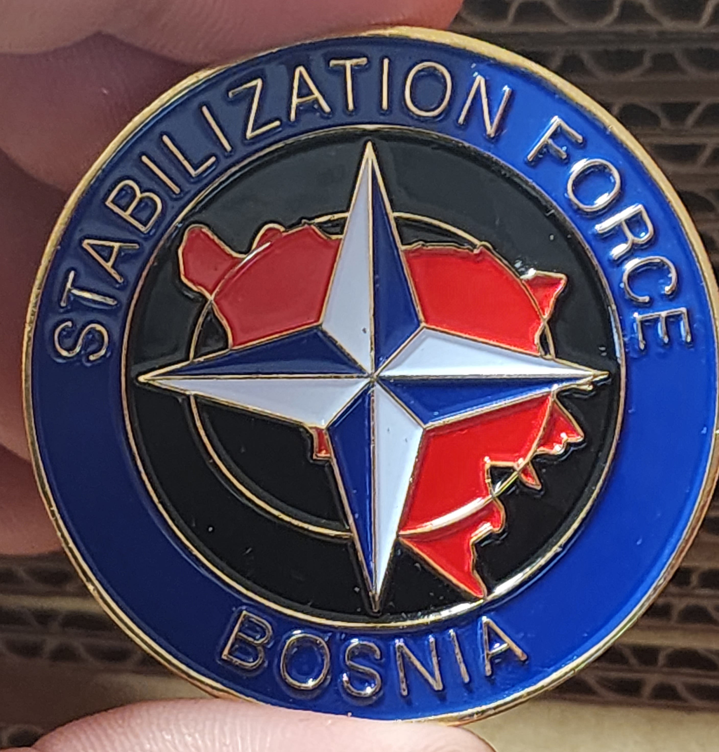 Challenge Coin - SFOR NATO Bosnia Stabilization Force – PX