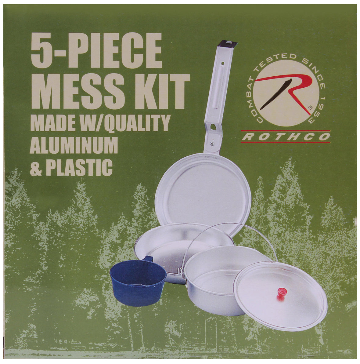 Rothco 5-Piece Mess Kit Aluminum Cookware