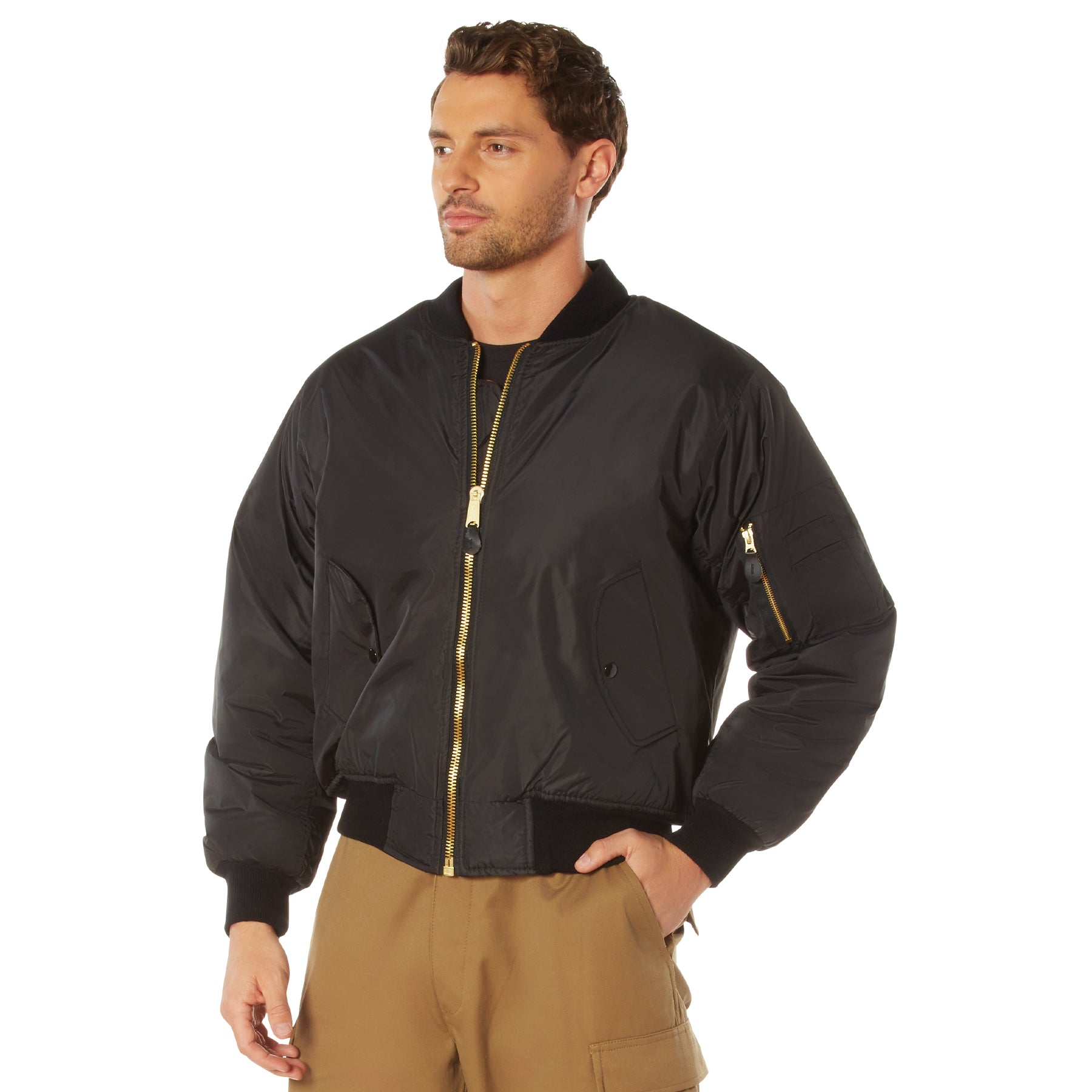 Rothco Enhanced Nylon MA-1 Flight Jacket – PX Supply, LLC