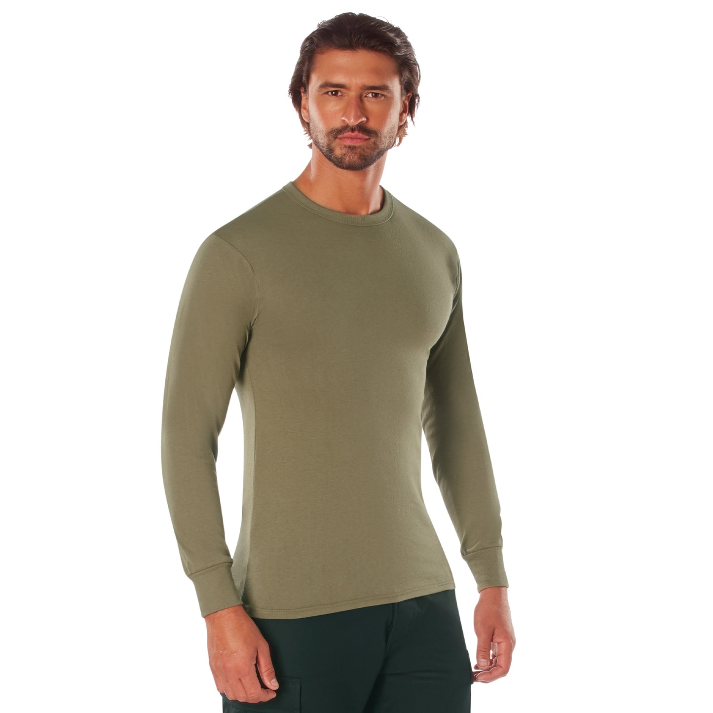 Rothco Long Sleeve Solid Military Color T-Shirt