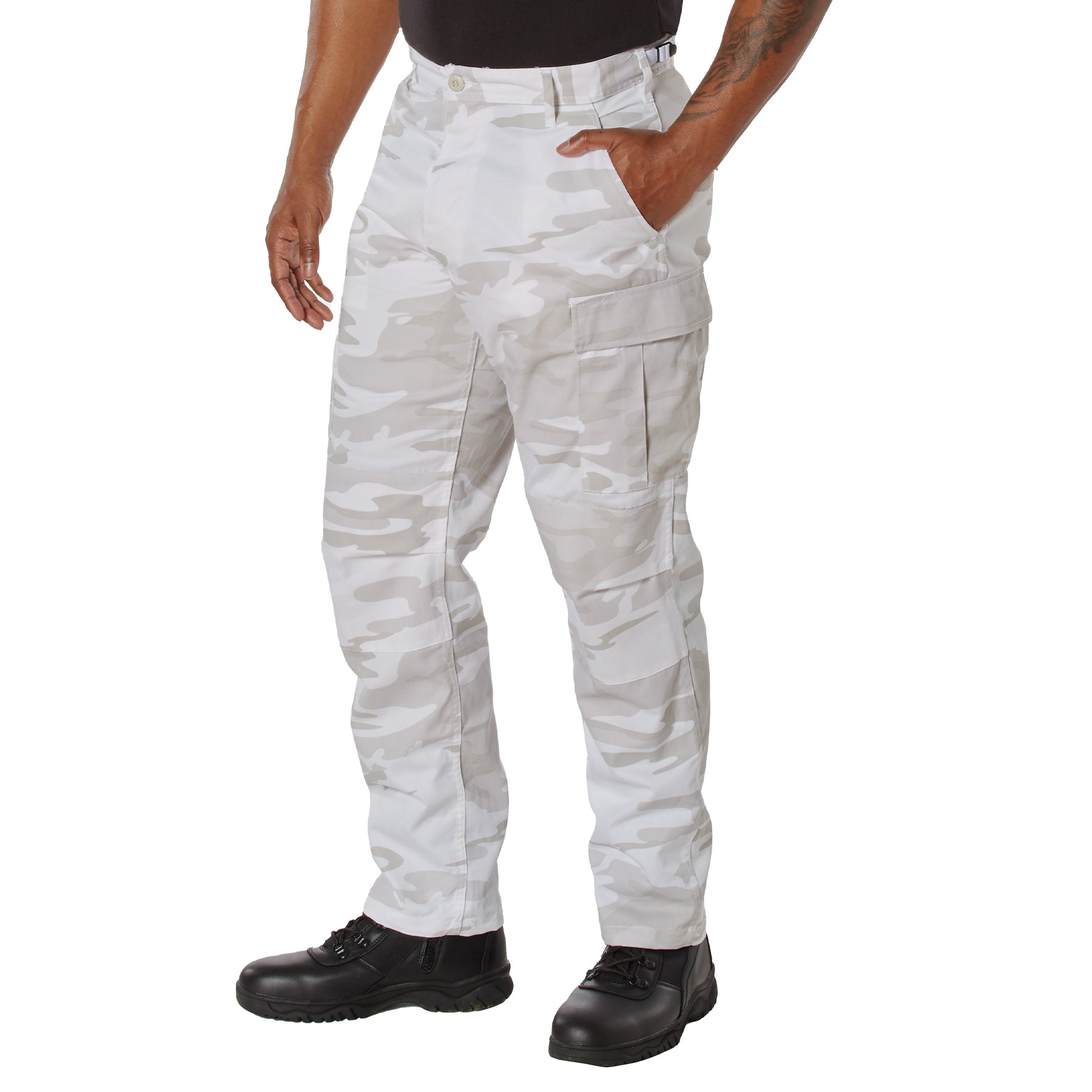 Rothco Color Camo Tactical BDU Pants - White Snow Camo – PX Supply