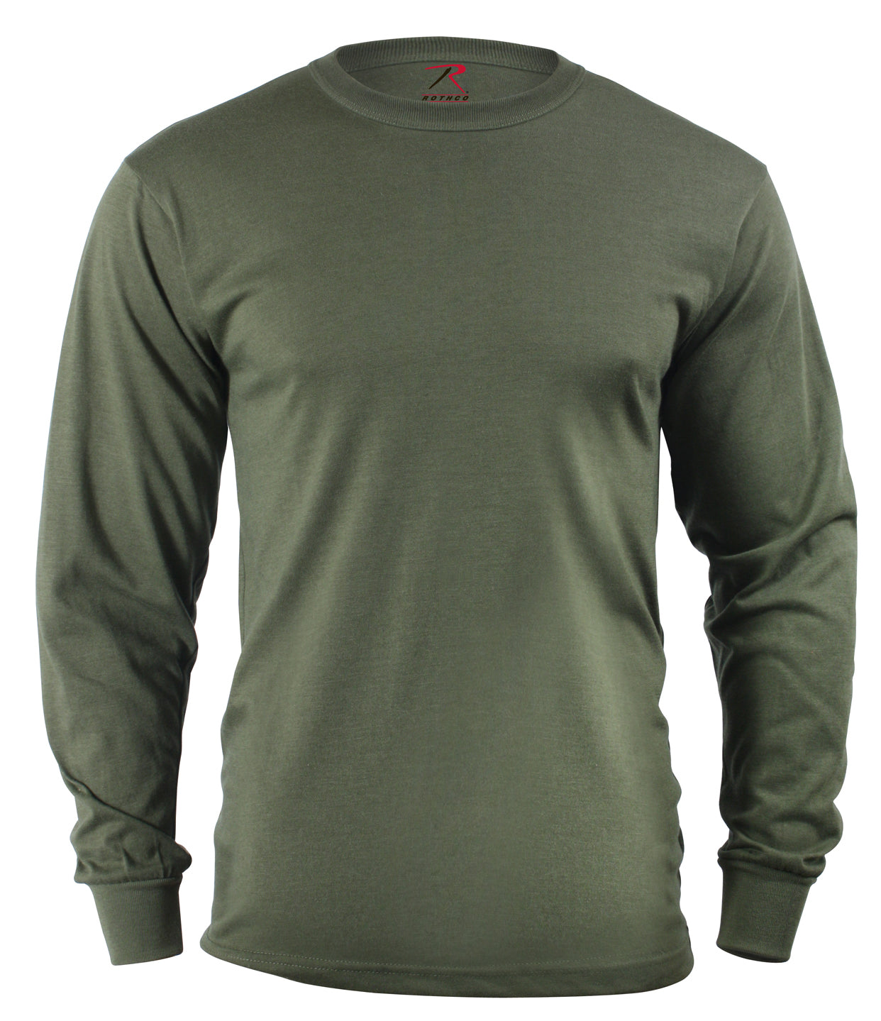 Rothco Long Sleeve Solid Military Color T-Shirt