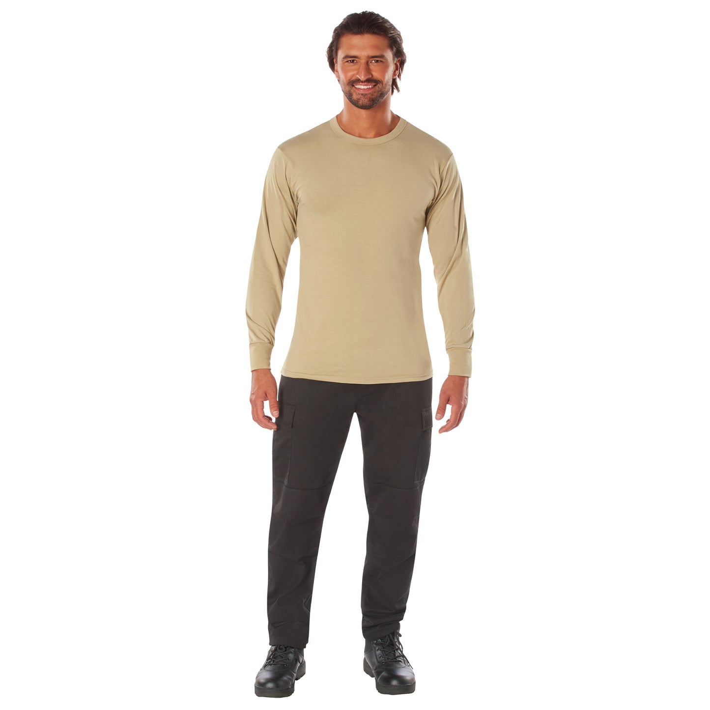 Rothco Long Sleeve Solid Military Color T-Shirt