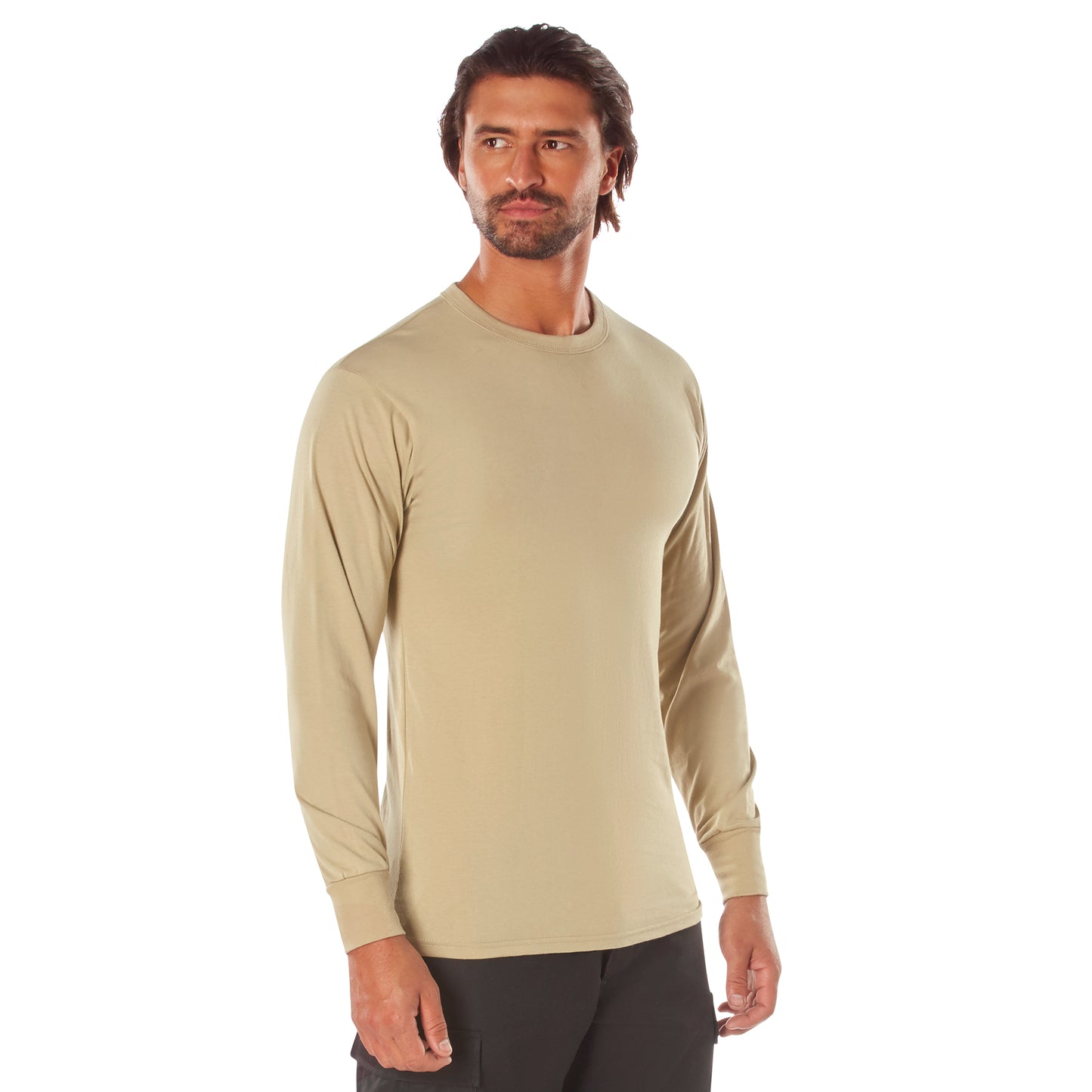 Rothco Long Sleeve Solid Military Color T-Shirt