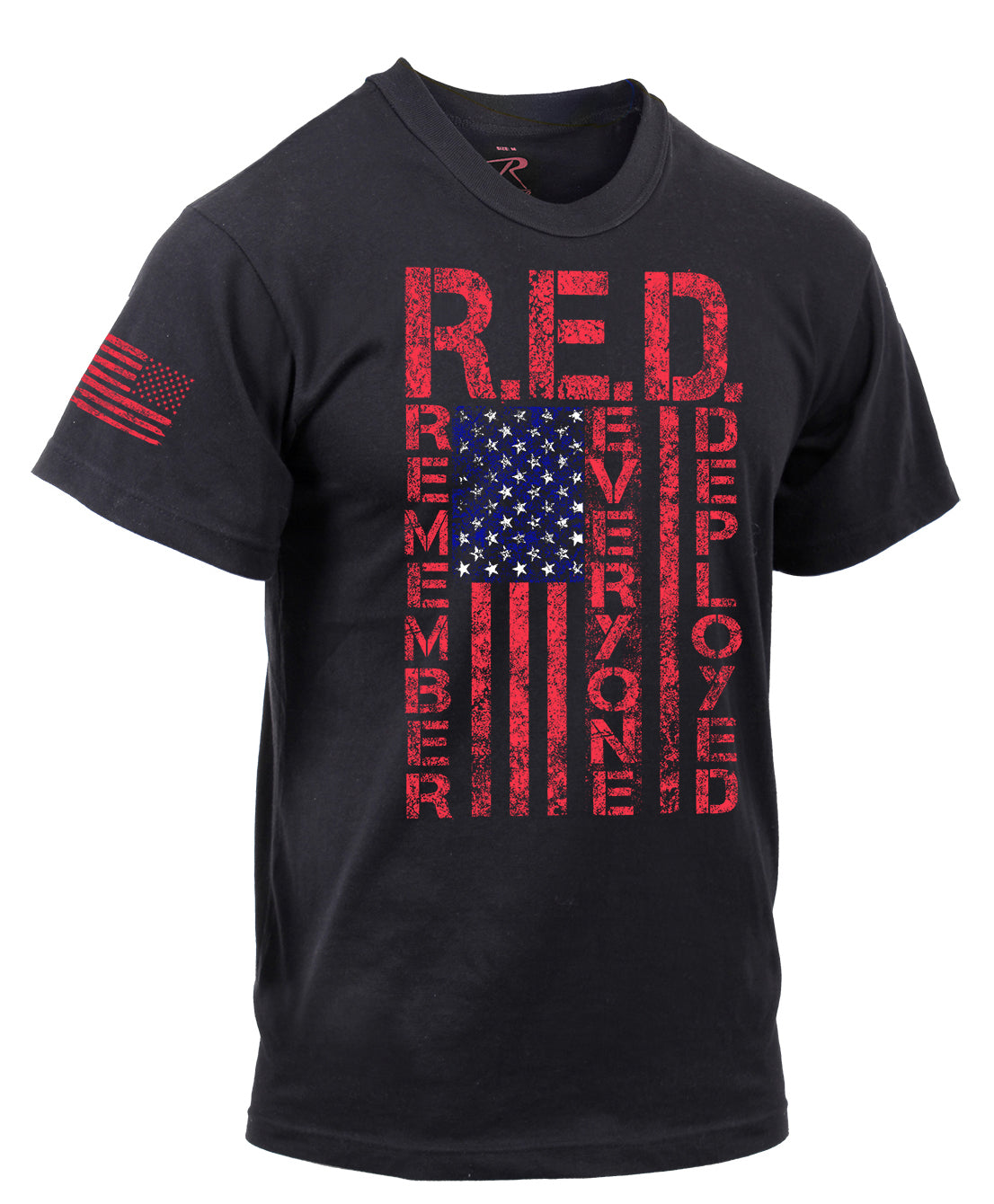 Rothco Athletic Fit R.E.D. (Remember Everyone Deployed) T-Shirt - Black