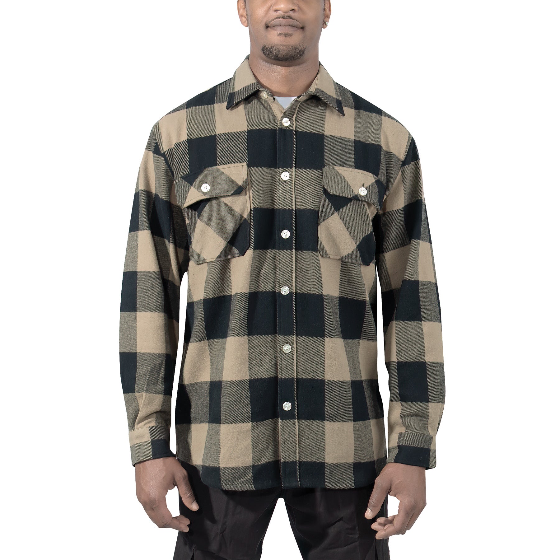 U.p. Silhouette Buffalo Plaid Extra Heavyweight Flannel Shirt 3X