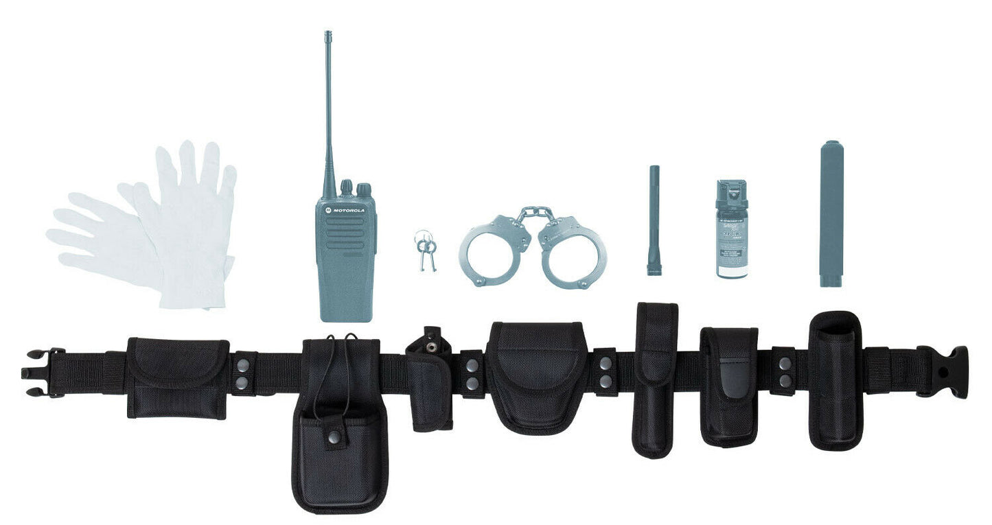 Tactical Police Law Enforcement Duty Belt Rig With Pouches