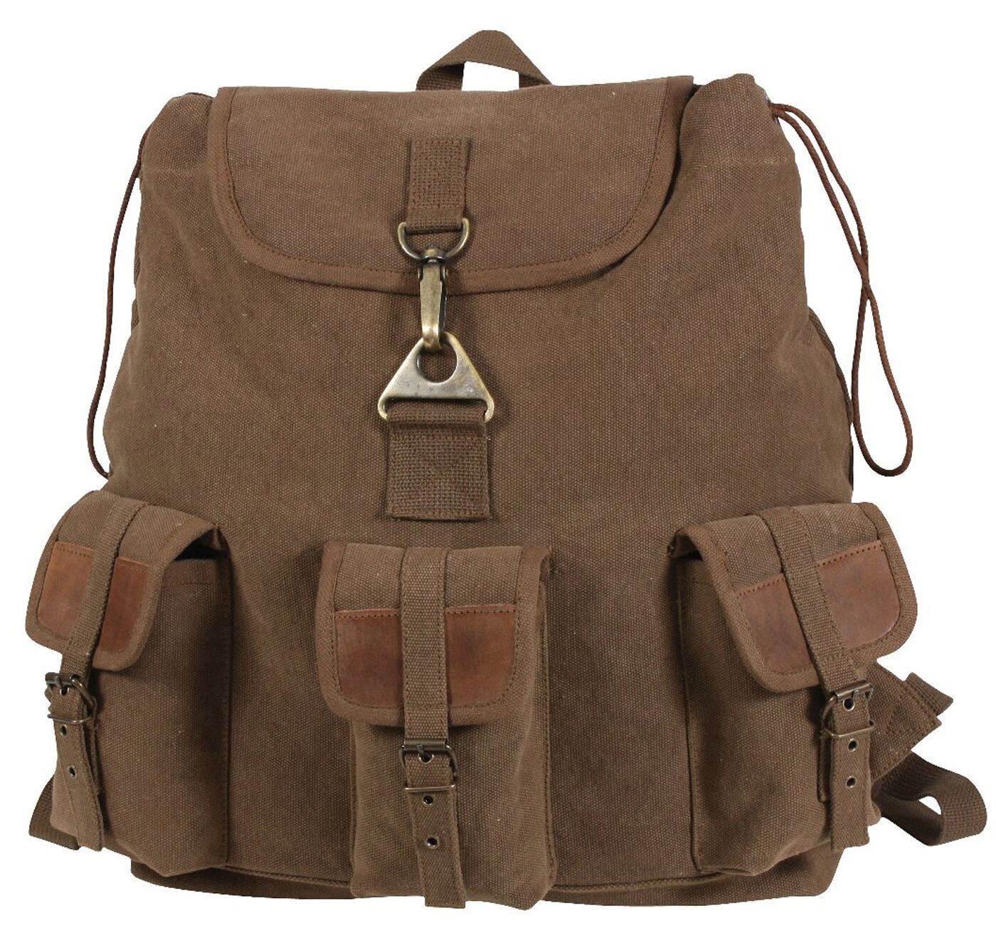Rothco Vintage Canvas Wayfarer Backpack w/ Leather Accents
