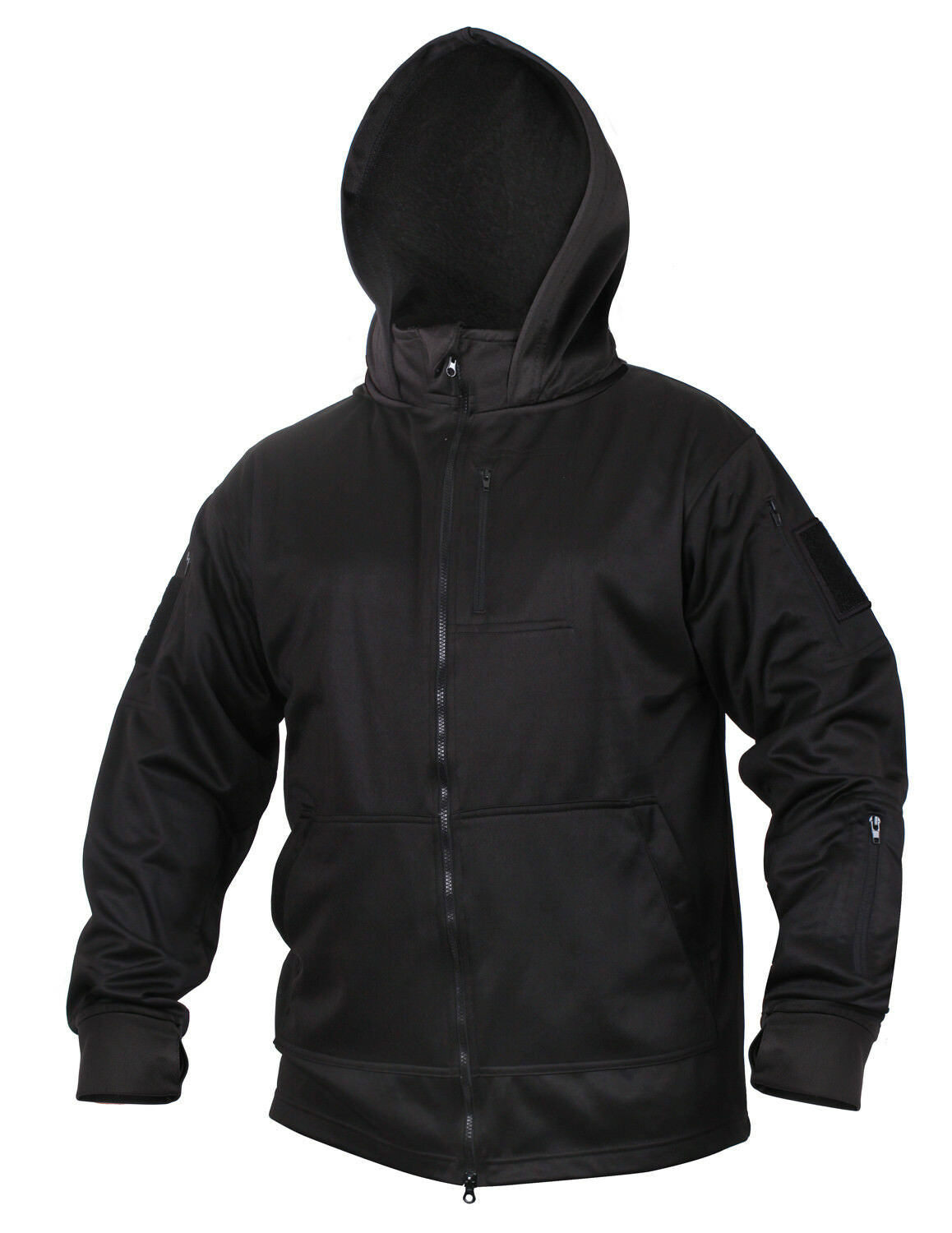 Rothco Thermal Lined Hooded Sweatshirt,Black,Medium