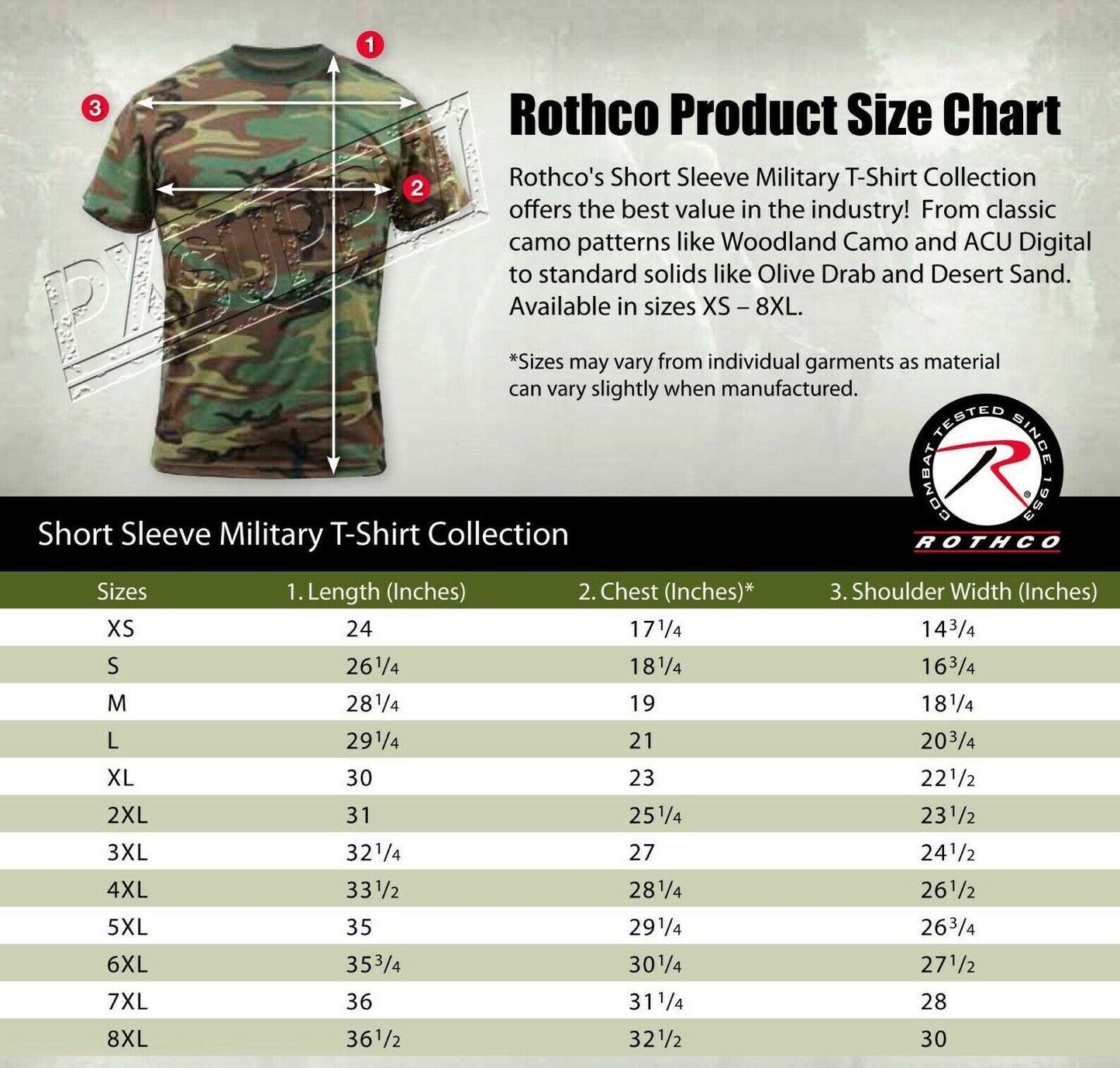 Rothco Color Camo T-Shirts - Smokey Branch Camo