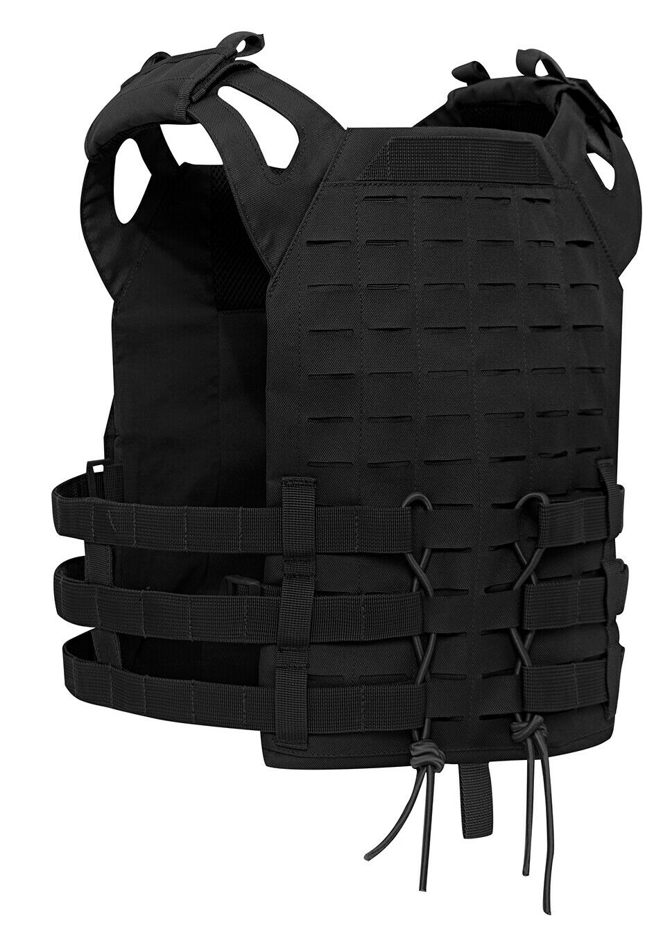 Rothco Laser Cut MOLLE Lightweight Armor Carrier Vest - Black