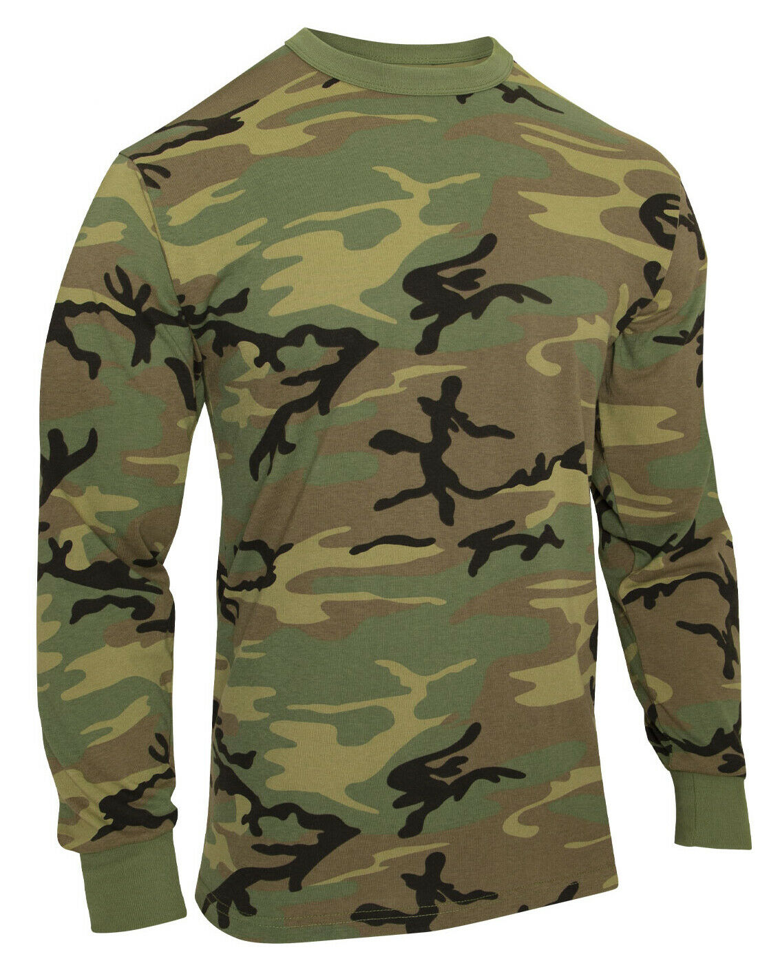 Rothco Long Sleeve Vintage T-Shirt - Woodland Camo