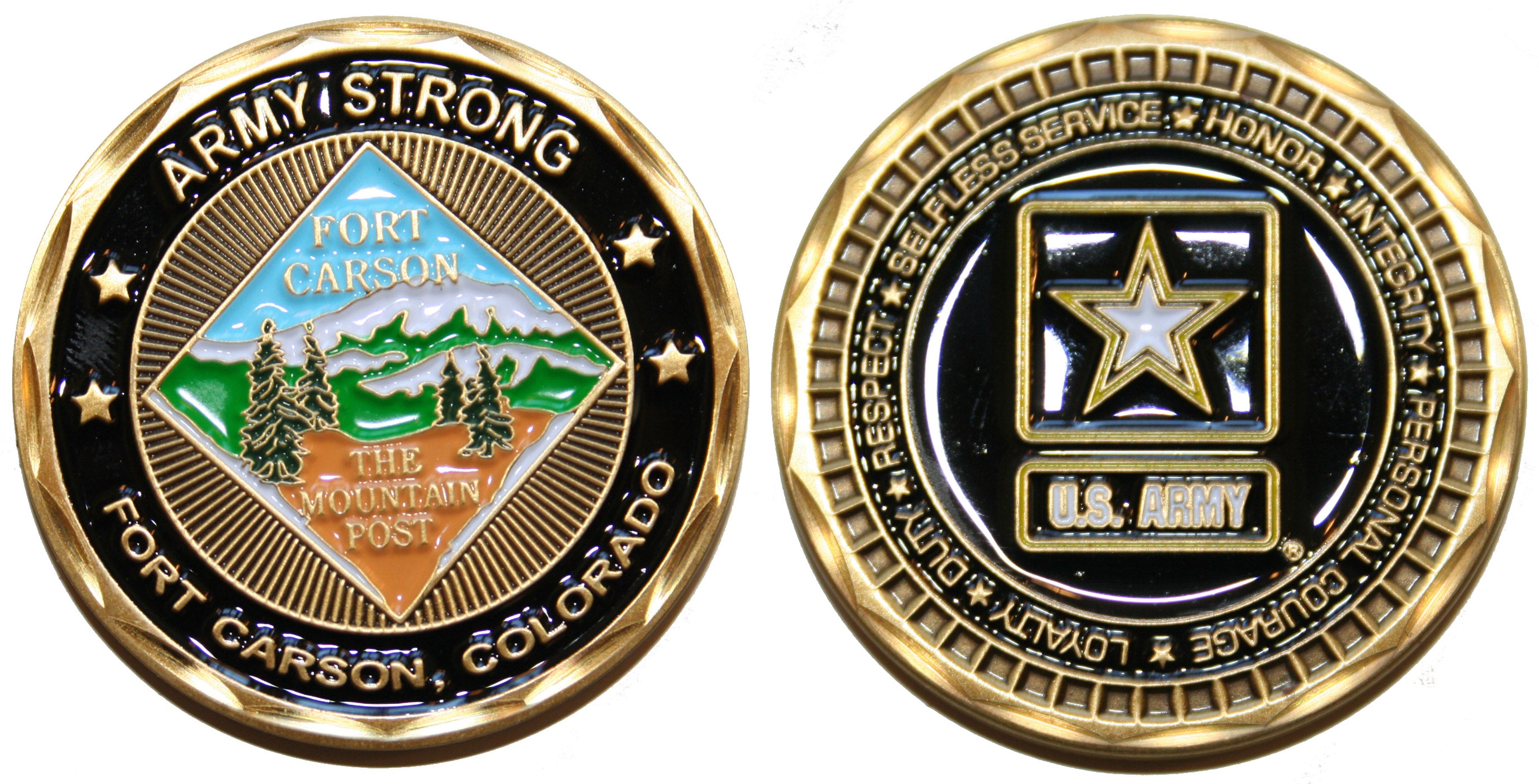 Military Challenge Coin Fort Carson Colorado PX Supply LLC